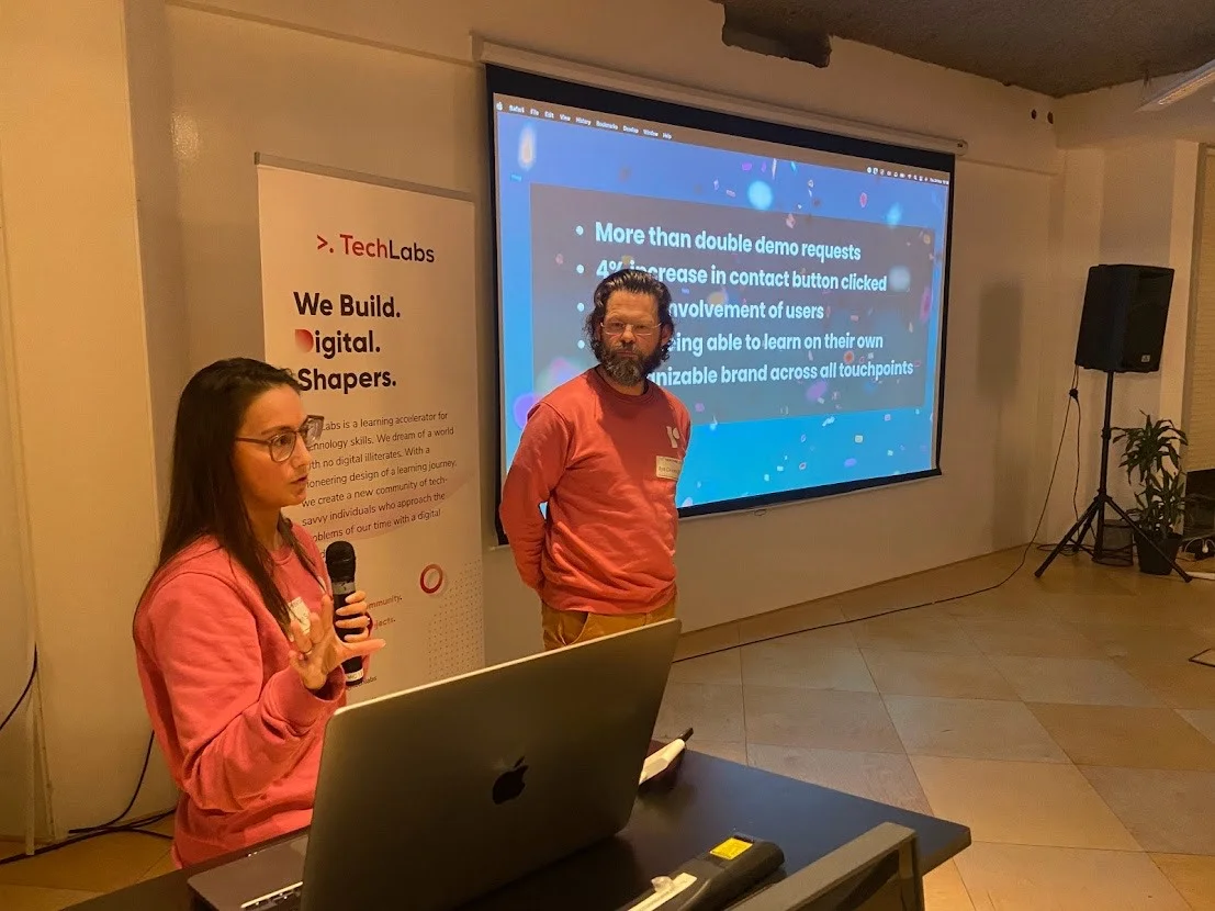 Presenting at TechLabs with Reworc