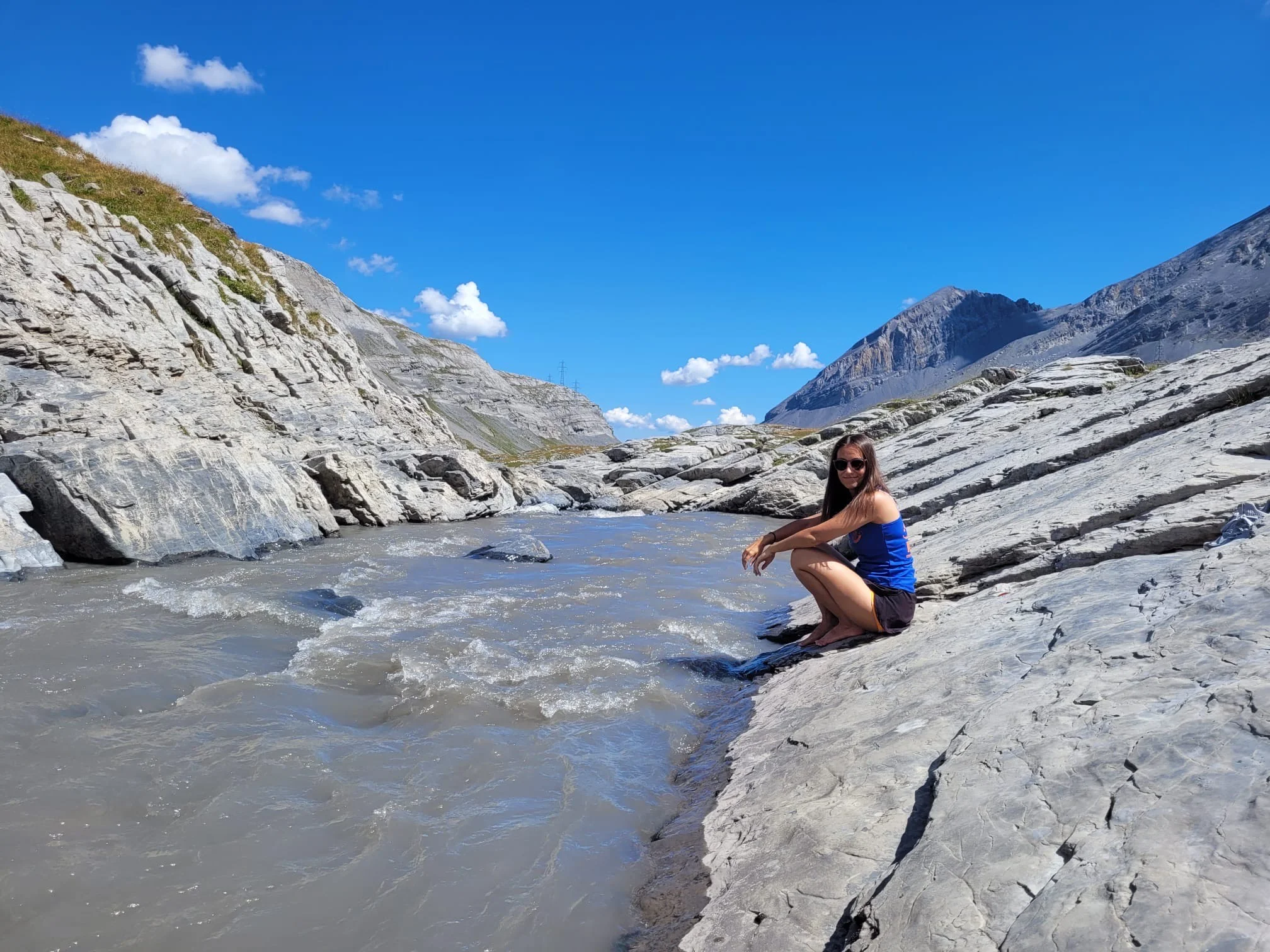 Girl Sitting on the rock