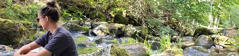 Girl Sitting on the rock